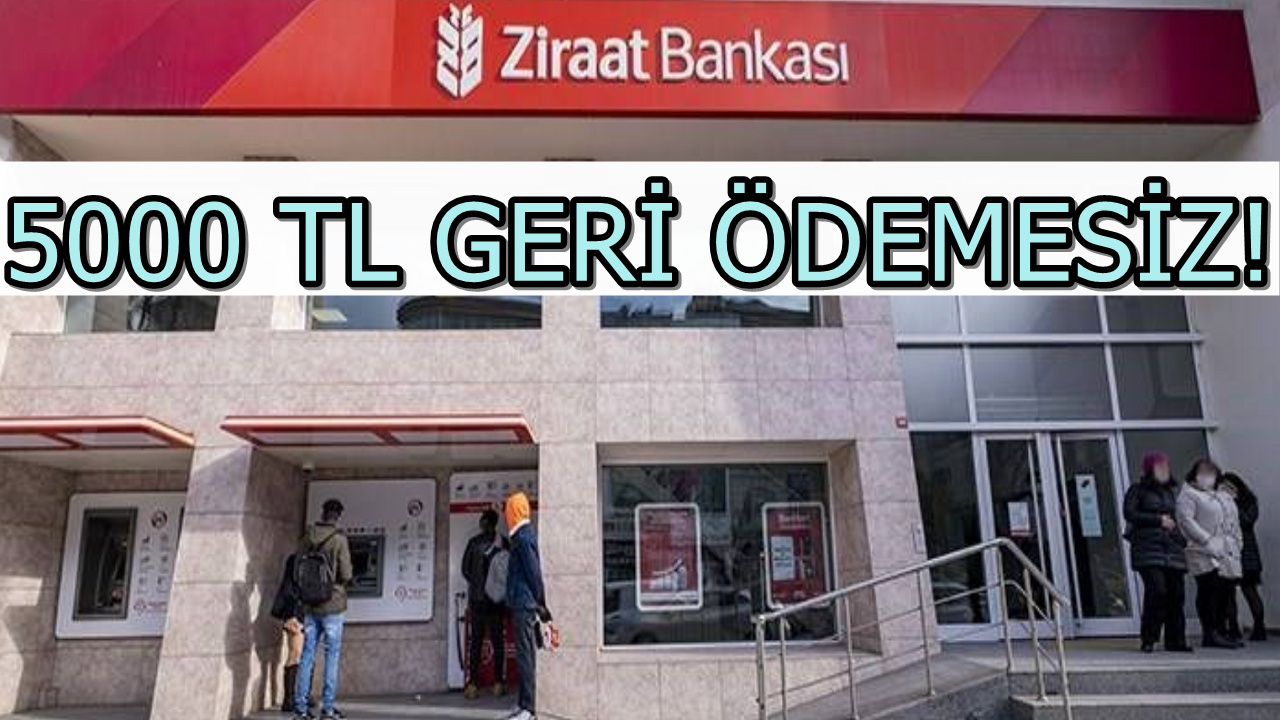 Ziraat Bankası Geri Ödemesiz 5000 TL Veriyor! Emekliye Bayram Öncesi Büyük Fırsat!